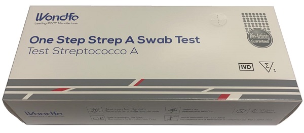 TEST AUTODIAGNOSTICO ONE STEP STREP A RILEVAZIONE QUALITATIVA ANTIGENI STREPTOCOCCO A IN TAMPONE FARINGEO 1 PEZZO - Fontenova srl