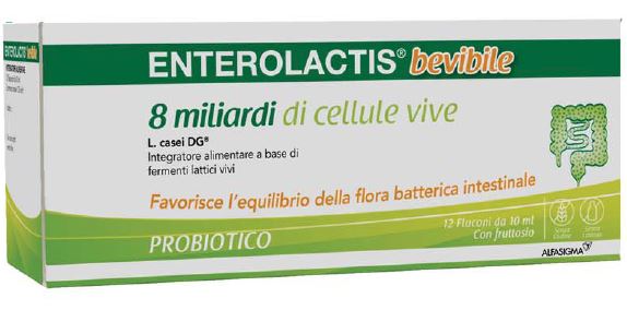 ENTEROLACTIS BEVIBILE 12 FLACONCINI X 10 ML - Fontenova srl