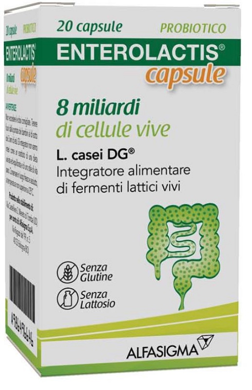 ENTEROLACTIS 20 CAPSULE 8 MILIARDI DI CELLULE VIVE - Fontenova srl