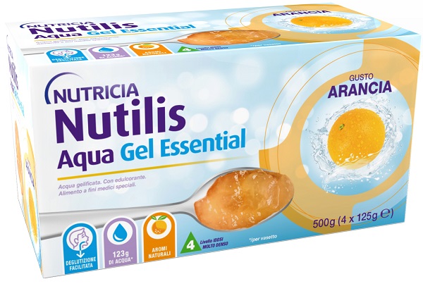NUTILIS AQUA GEL ARANCIA 4 PEZZI DA 125 G - Fontenova srl