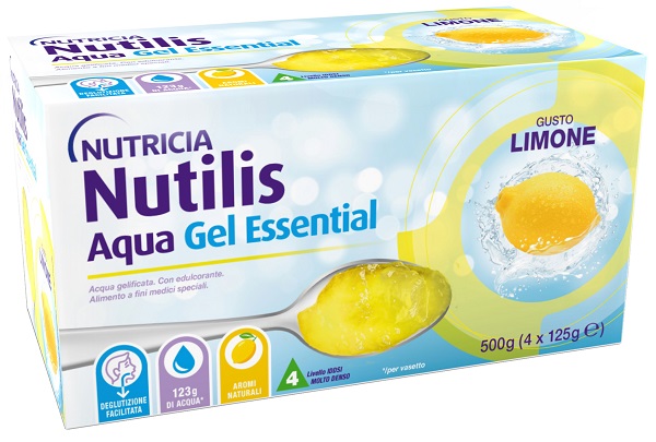 NUTILIS AQUA GEL LIMONE 4 PEZZI DA 125 G - Fontenova srl