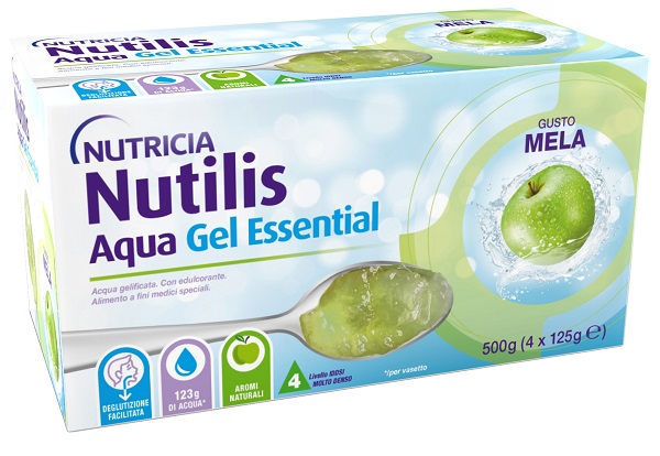 NUTILIS AQUA GEL MELA 4 PEZZI DA 125 G - Fontenova srl