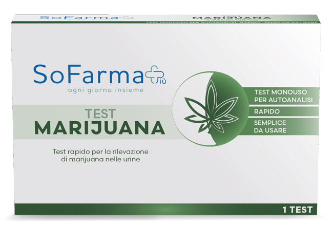 TEST AUTODIAGNOSTICO RAPIDO MARIJUANA SOFARMAPIU' - Fontenova srl
