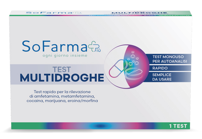 TEST AUTODIAGNOSTICO RAPIDO MULTIDROGHE SOFARMAPIU' - Fontenova srl