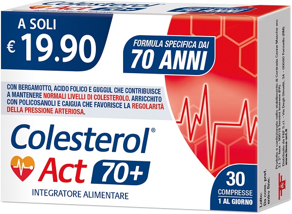 COLESTEROL ACT 70+ 30 COMPRESSE - Fontenova srl