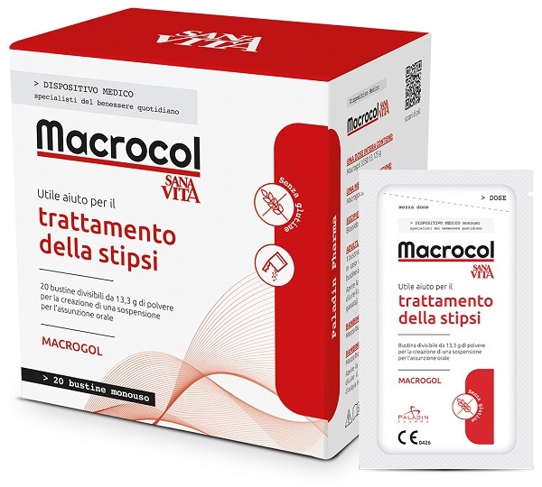 SANAVITA MACROCOL PLUS 20 BUSTINE DA 13,81 G - Fontenova srl