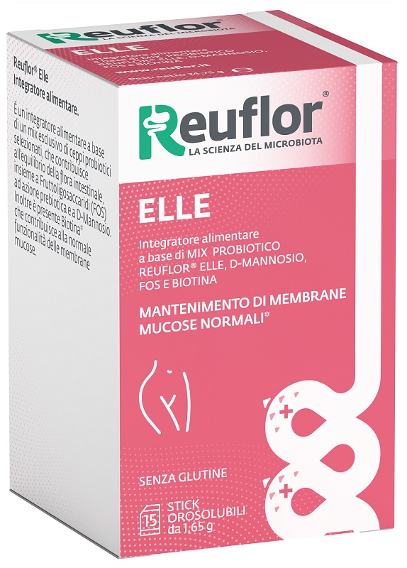 REUFLOR ELLE 15 STICK OROSOLUBILI DA 1,65 G SENZA GLUTINE - Fontenova srl