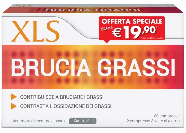 XLS BRUCIA GRASSI 60 COMPRESSE TAGLIO PREZZO - Fontenova srl