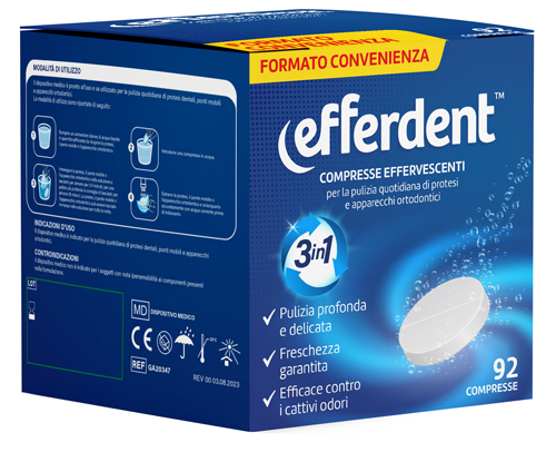 EFFERDENT 92 COMPRESSE EFFERVESCENTI - Fontenova srl