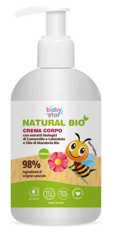 BABYSTAR CREMA CORPO NATURAL BIO 300 ML - Fontenova srl