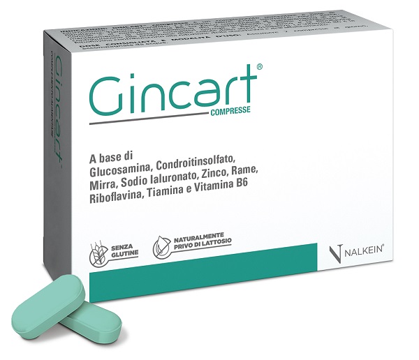 GINCART 30 COMPRESSE RIVESTITE DA 1,25 G SENZA GLUTINE NATURALMENTE PRIVO DI LATTOSIO - Fontenova srl