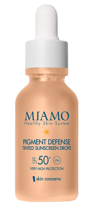 MIAMO NEW FORMULA MIAMO SKIN CONCERNS PIGMENT DEFENSE TINTED SUNSCREEN DROPS SPF50+ 30 ML - Fontenova srl