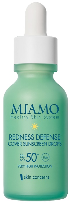 MIAMO NEW FORMULA MIAMO SKIN CONCERNS REDNESS DEFENSE COVER SUNSCREEN DROPS NUDE 30 ML - Fontenova srl