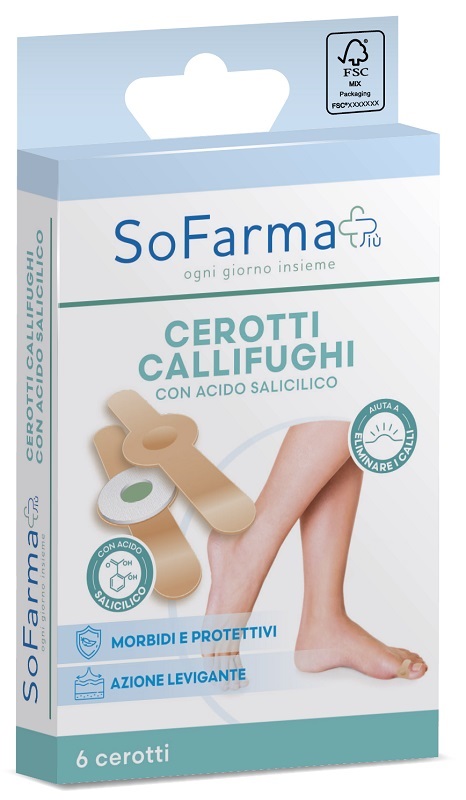 CEROTTO PARACALLO CALLIFUGO 7X1,2 CM FARMAPIU' 6 PEZZI - Fontenova srl