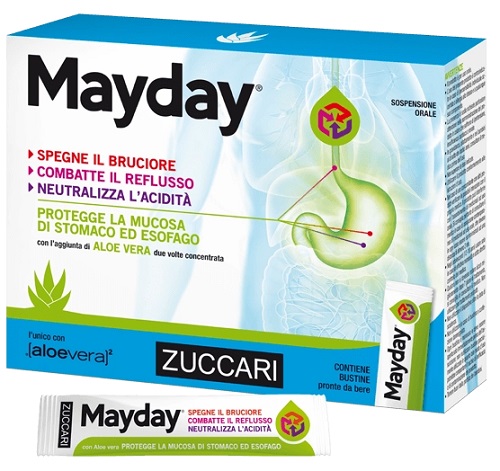 MAYDAY SOSPENSIONE PER USO ORALE ALLA MENTA 12 BUSTINE 10 ML - Fontenova srl
