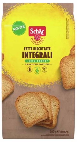 SCHAR FETTE BISCOTTATE INTEGRALI 260 G - Fontenova srl