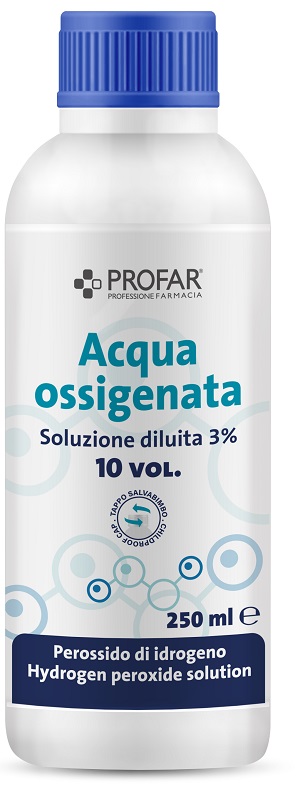 PROFAR ACQUA OSSIGENATA SOLUZIONE DILUITA 3% 10 VOLUMI 250 ML - Fontenova srl