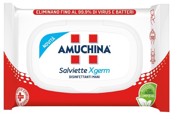 AMUCHINA XGERM SALVIETTINE MANI 20 PEZZI - Fontenova srl