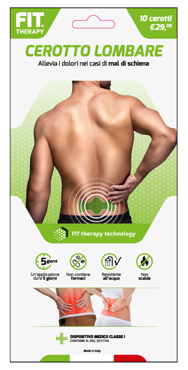FIT THERAPY CEROTTO LOMBARE 10 PEZZI - Fontenova srl
