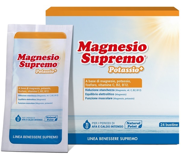 MAGNESIO SUPREMO POTASSIO+ 24 BUSTINE - Fontenova srl