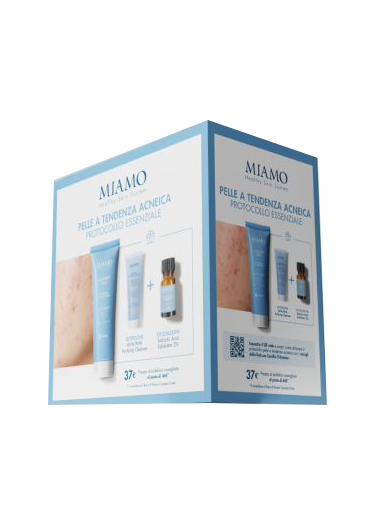 MIAMO 3 CVS 24 ACNEVER KIT PROTOCOLLO ESSENZIALE PELLE A TENDENZA ACNEICA - Fontenova srl