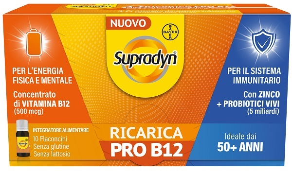 SUPRADYN RICARICA PRO B12 10 FLACONCINI - Fontenova srl