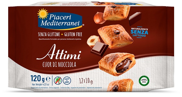 PIACERI MEDITERRANEI ATTIMI CUOR DI NOCCIOLA 120 G - Fontenova srl
