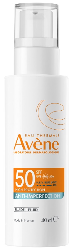 EAU THERMALE AVENE SOLARE FLUIDO ANTI-IMPERFEZIONI SPF50 40 ML - Fontenova srl