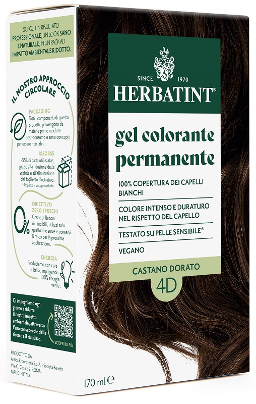 HERBATINT 4D CASTANO DORATO 170 ML - Fontenova srl