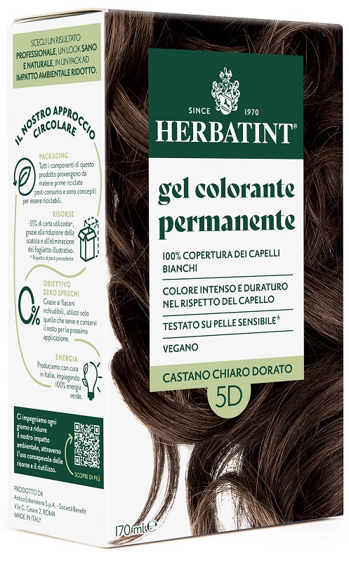 HERBATINT 5D CASTANO CHIARO DORATO 170 ML - Fontenova srl