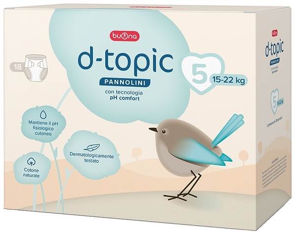 D-TOPIC PANNOLINI TAGLIA 5 18 PEZZI - Fontenova srl