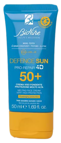 DEFENCE SUN 50+ CREMA VISO FONDENTE 50 ML - Fontenova srl