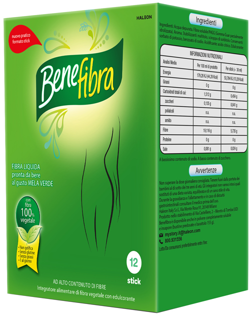 BENEFIBRA LIQUIDA 12 STICK DA 30 ML - Fontenova srl