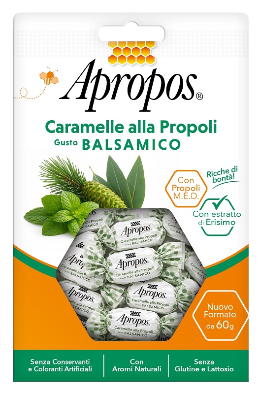 APROPOS CARAMELLE PROPOLI BALSAMICHE 60 G - Fontenova srl