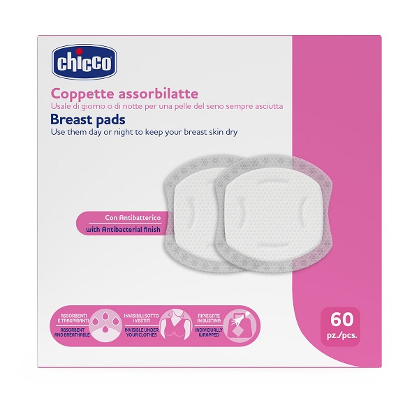 CHICCO COPPETTE ASSORBILATTE 60 PEZZI 2026 - Fontenova srl