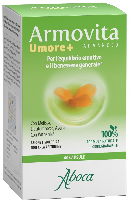 ARMOVITA UMORE+ 60 CAPSULE 466 MG SENZA GLUTINE SENZA LATTOSIO - Fontenova srl